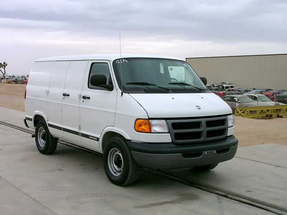 2001 Dodge RAM 1500 van -- NHTSA 01, photographed in United States