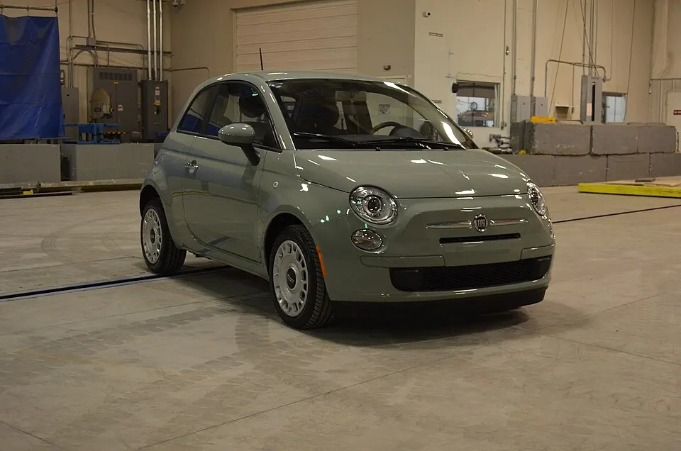 2013 Fiat 500 Pop -- NHTSA test 8044 - front, photographed in United States