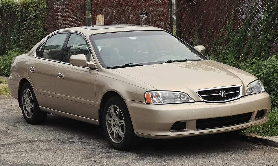 2000 Acura TL 3.2 in Naples Gold Metallic, front right, 07-17-2026, photographed in United States
