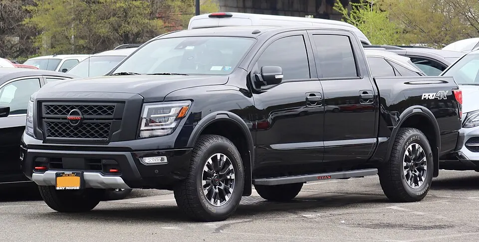 2021 Nissan Titan Pro-4X, front 4.29.21, photographed in United States