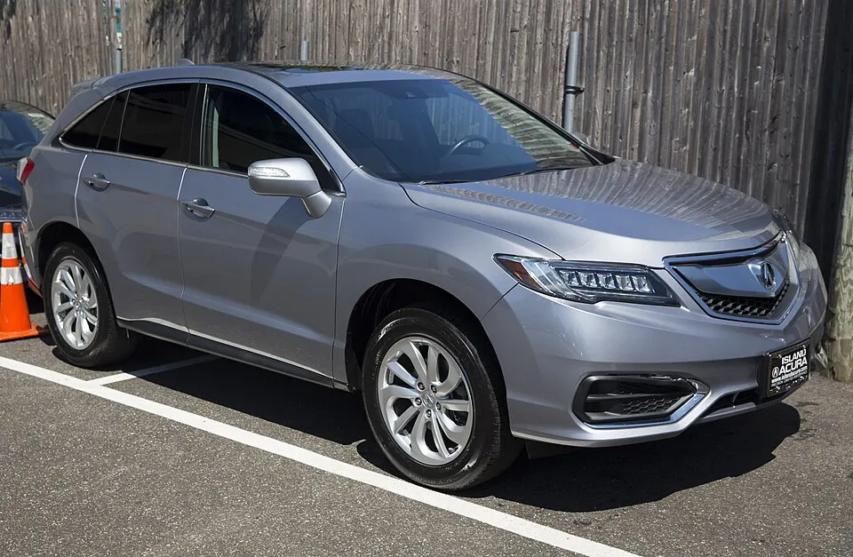 2016 Acura RDX, Slate Silver Met., front right, photographed in United States