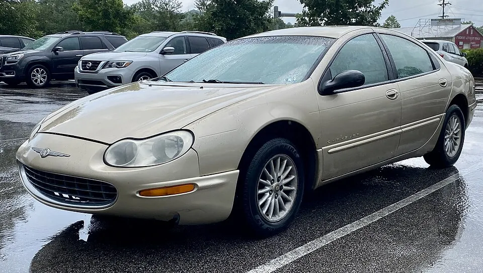 2001 Chrysler Concorde LXi in Champange Pearl Clearcoat, front right, 07-28-2022, photographed in United States