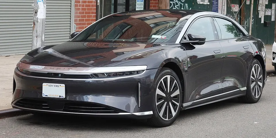 2023 Lucid Air Touring, front 7.23.23, photographed in United States