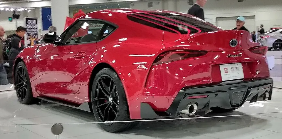 2020 Toyota GR Supra at 2019 San Francisco Auto Show, photographed in United States