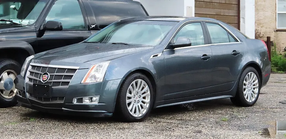 2010 Cadillac CTS sedan, front 6.6.20, photographed in United States