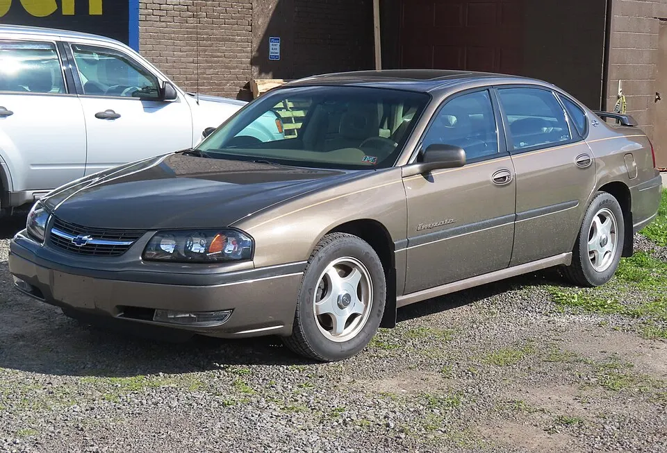 2002 Chevrolet Impala LS, front left, 05-26-2025, photographed in United States