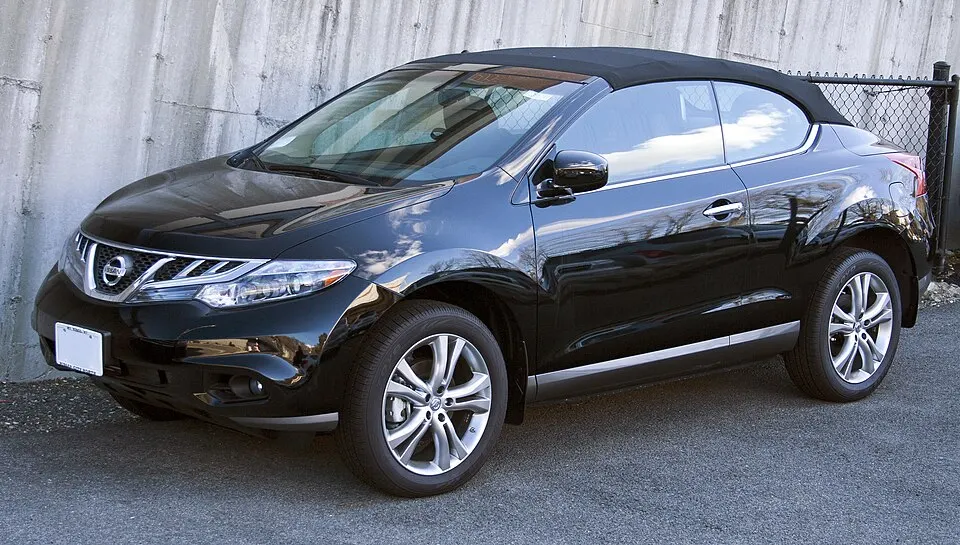 2012 Nissan Murano CrossCabriolet top up, photographed in United States