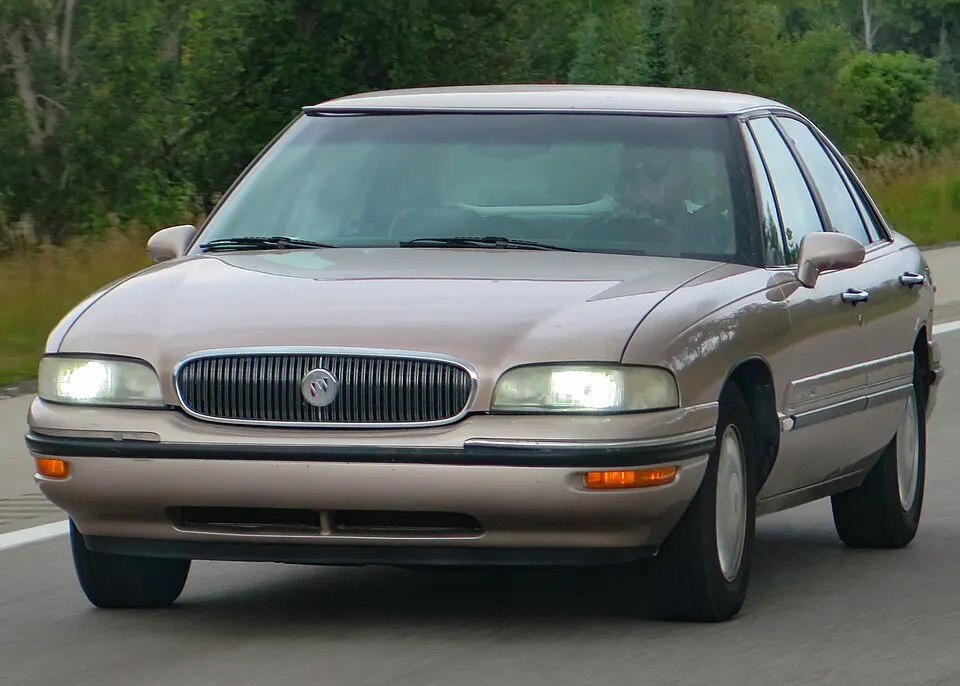 1998 Buick LeSabre Custom in Sandstone Beige Metallic, Front Left, 08-13-2023, photographed in United States