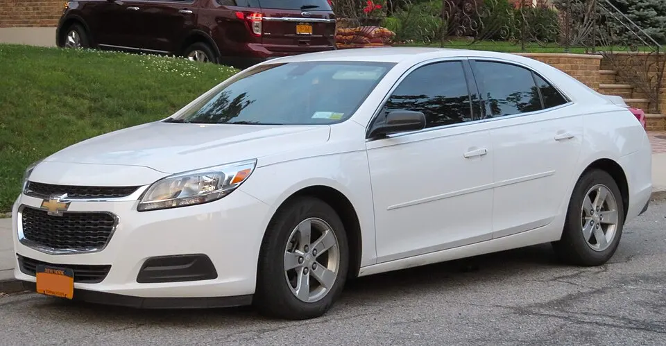 2014 Chevrolet Malibu LS 2.5L front 6.13.18, photographed in United States