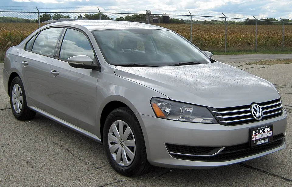 2012 Volkswagen Passat -- NHTSA 1, photographed in United States