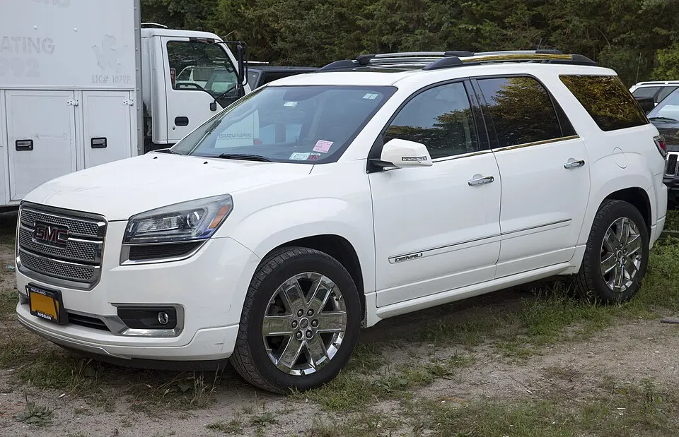 2013 GMC Acadia Denali in Amagansett, front left, photographed in United States
