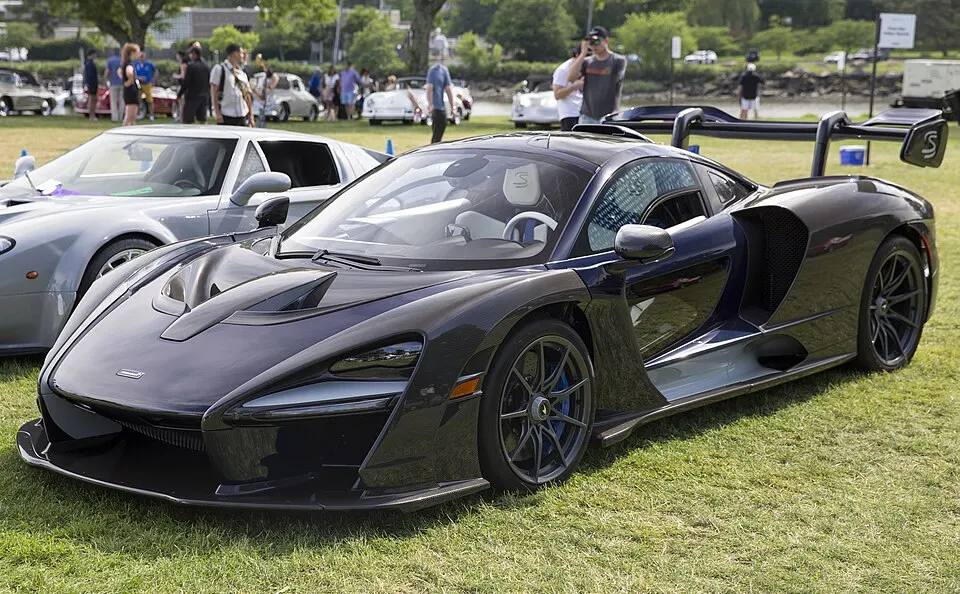2019 McLaren Senna (Teddy Vlock), front left, photographed in United States