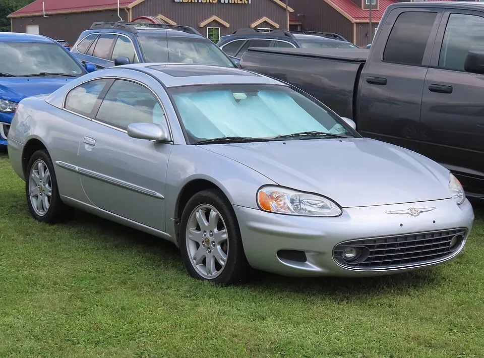 2002 Chrysler Sebring LXi coupe, front right, 07-25-2026, photographed in United States