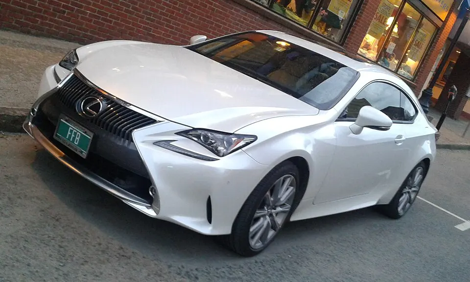 2017 Lexus RC 300 Eastern Avenue downtown Saint Johnsbury VT April 2017, photographed in United States