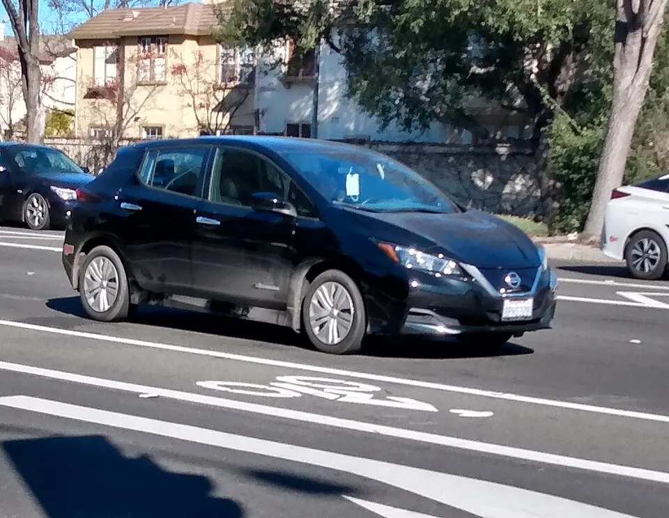 2019 Nissan Leaf S, photographed in United States