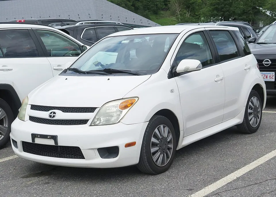 2006 Scion xA in Polar White, front left, 07-09-2026, photographed in United States