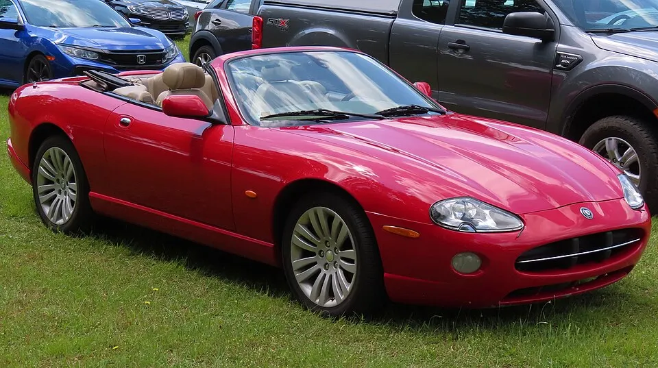 2005 Jaguar XK8 Convertible, front right, 06-04-2023, photographed in United States