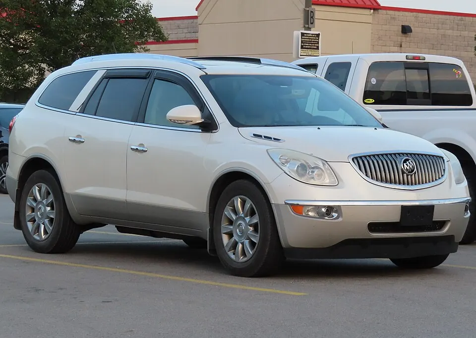 2012 Buick Enclave Leather, front right, 08-23-2024, photographed in United States