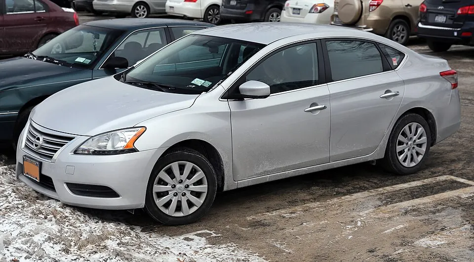 2014 Nissan Sentra S CVT, fL, photographed in United States