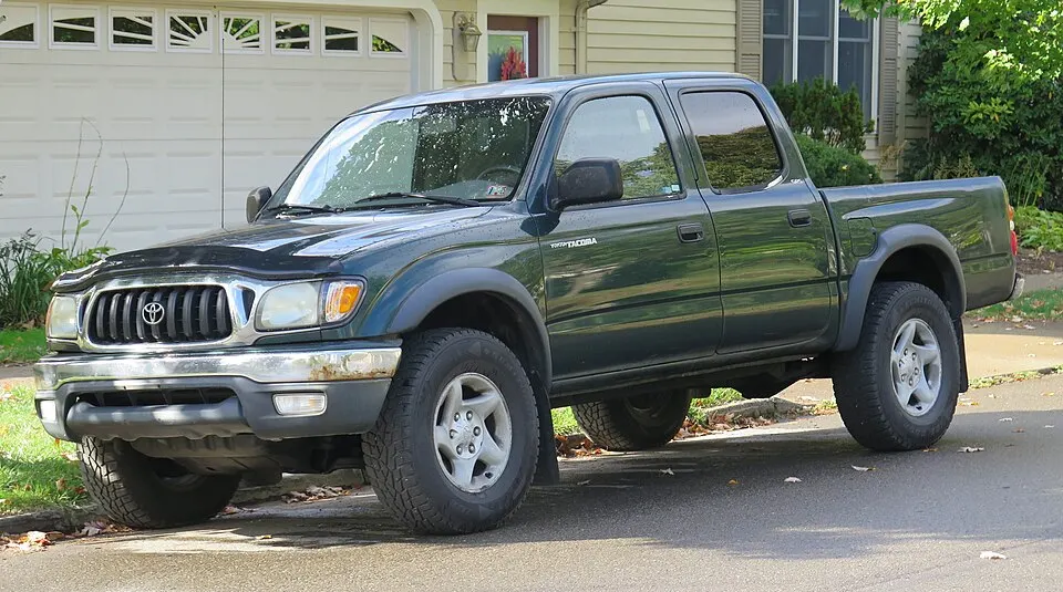 2002 Toyota Tacoma in Imperial Jade Green Mica, front left, 10-12-2025, photographed in United States