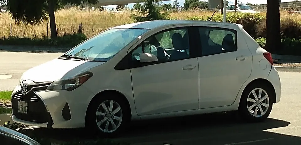 2015 Toyota Yaris, photographed in United States