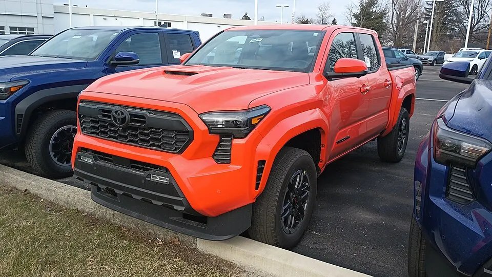 2024 Toyota Tacoma TRD Sport front view, photographed in United States