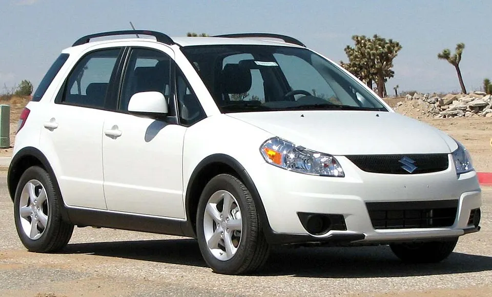 2008 Suzuki SX4 -- NHTSA front, photographed in United States