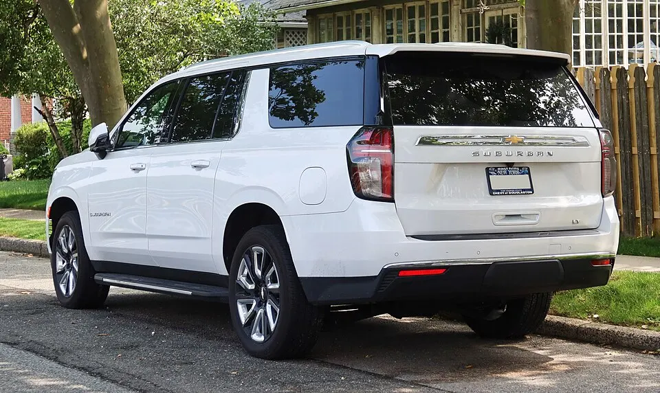 2021 Chevrolet Suburban LT, front 6.14.21, photographed in United States