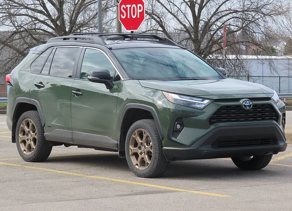 2024 Toyota RAV4 Hybrid Woodland Edition, front right, 03-21-2026, photographed in United States
