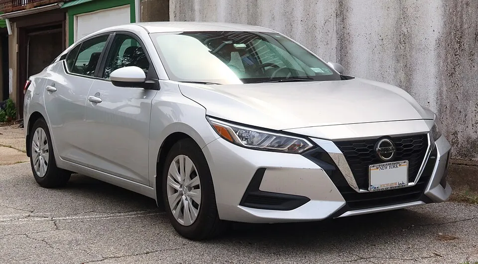 2021 Nissan Sentra S, front 5.20.22, photographed in United States