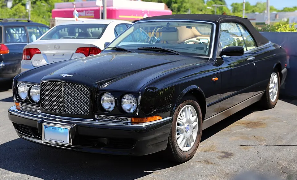 1998 Bentley Azure in black, photographed in United States