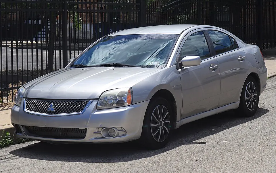 2012 Mitsubishi Galant ES in Quick Silver Pearl, front left, 06-13-2026, photographed in United States