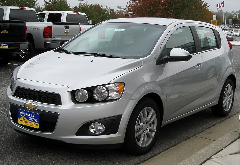 2012 Chevrolet Sonic 1LT hatchback -- 10-19-2011 front 1, photographed in United States