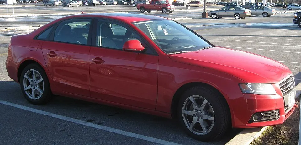 2009 Audi A4 sedan, photographed in United States