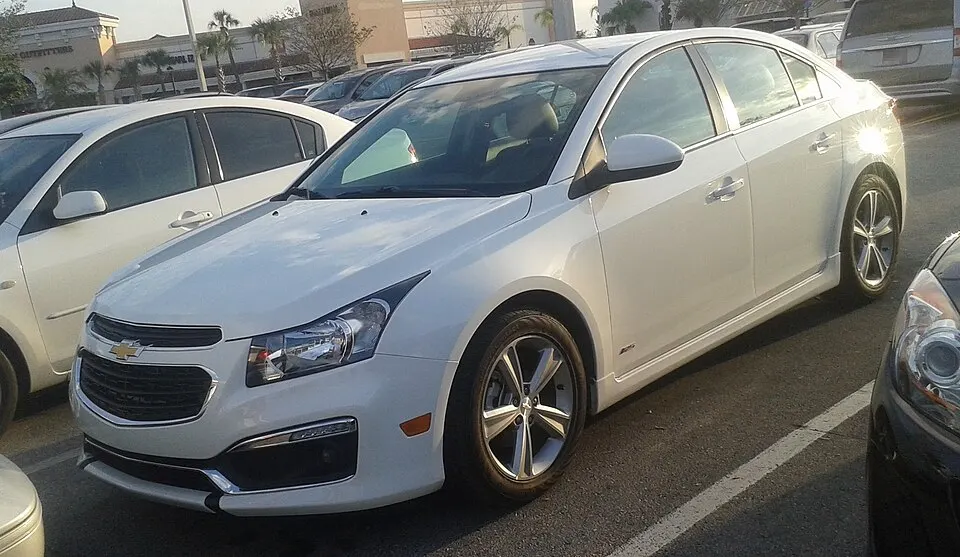 '15 Chevrolet Cruze Sedan, photographed in United States