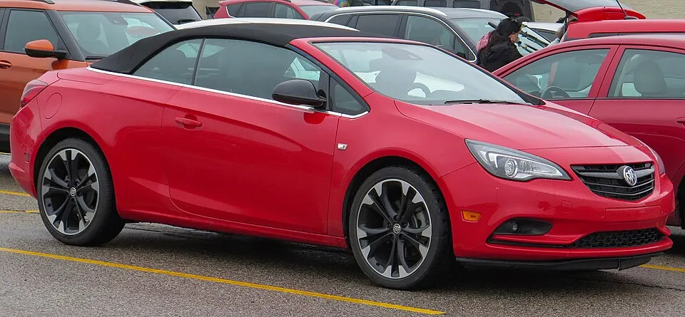 2019 Buick Cascada Sport Touring in Sport Red, Front Right, 11-05-2022, photographed in United States