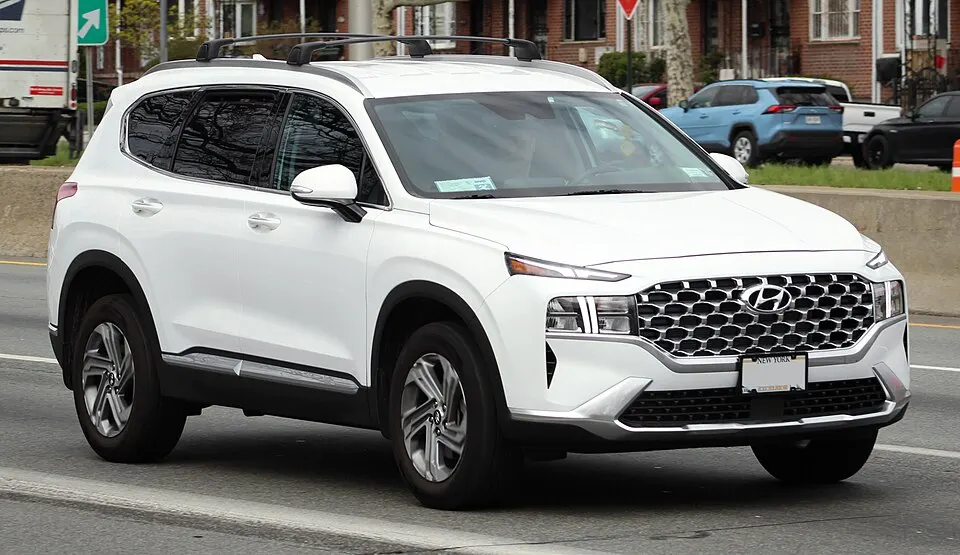 2022 Hyundai Santa Fe (facelift), front 4.23.22, photographed in United States