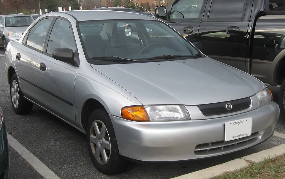 1998 Mazda Protege LX, photographed in United States