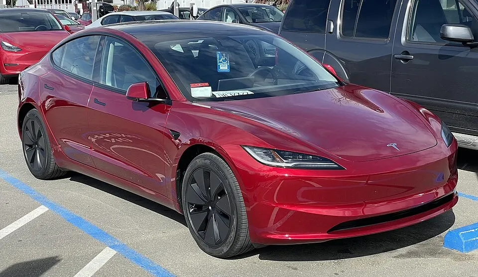 2024 Tesla Model 3, photographed in United States
