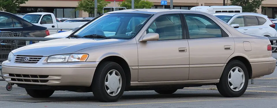 1998 Toyota Camry CE, front left, photographed in United States
