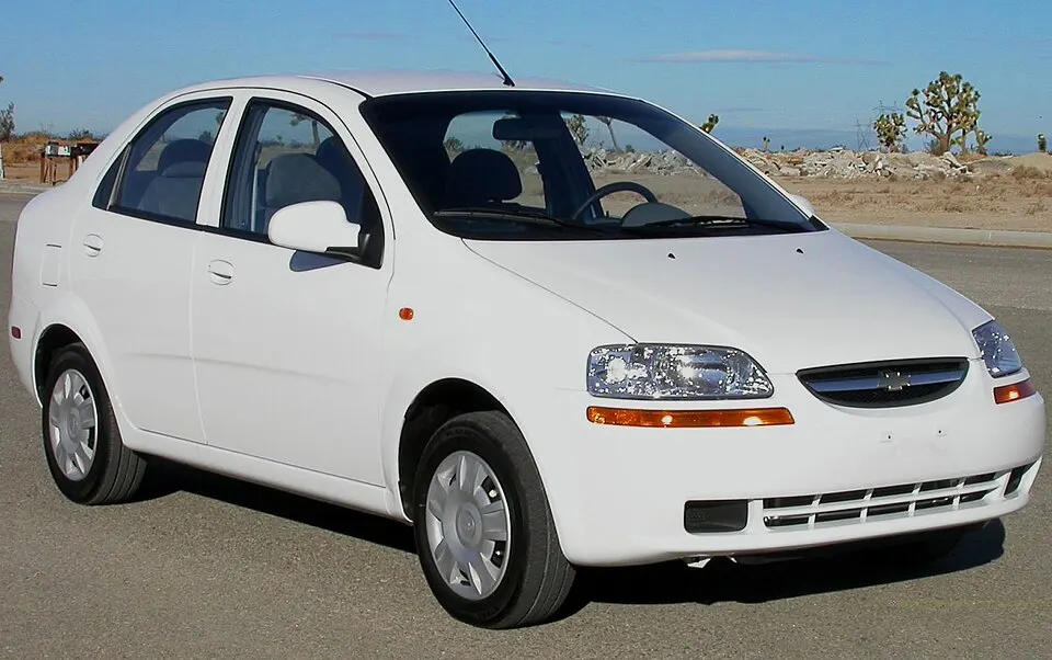 2004 Chevrolet Aveo sedan -- NHTSA, photographed in United States