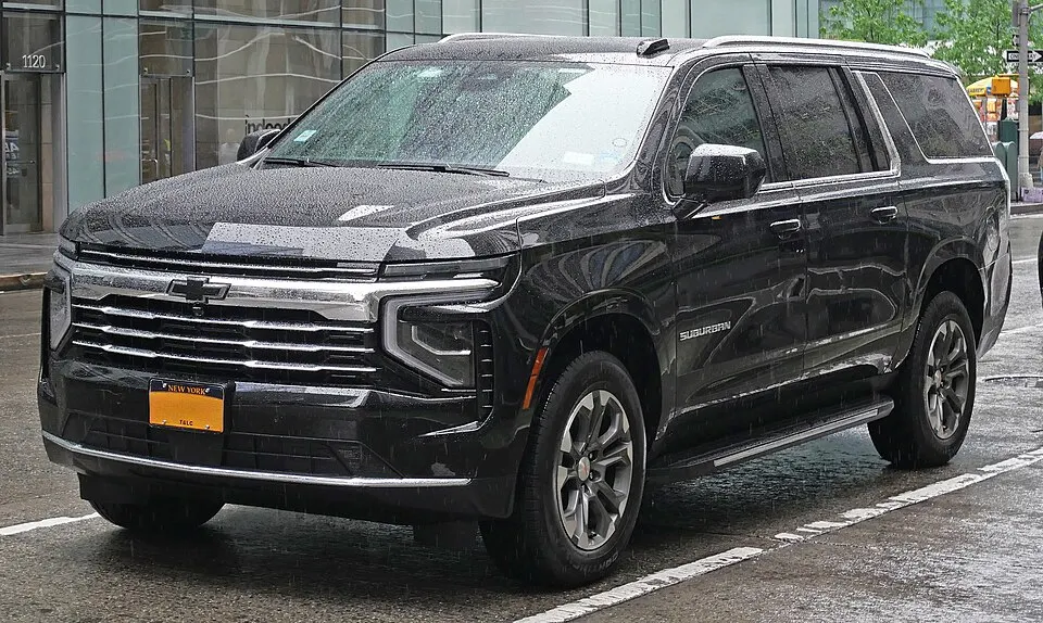 2025 Chevrolet Suburban LT, front 5.5.25, photographed in United States