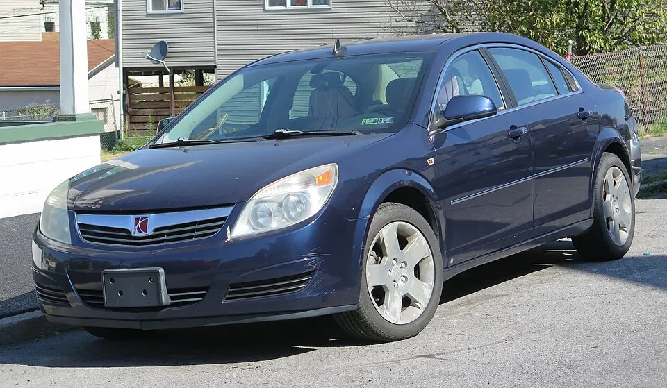 2008 Saturn Aura in Deep Blue, front left, 09-20-2025, photographed in United States