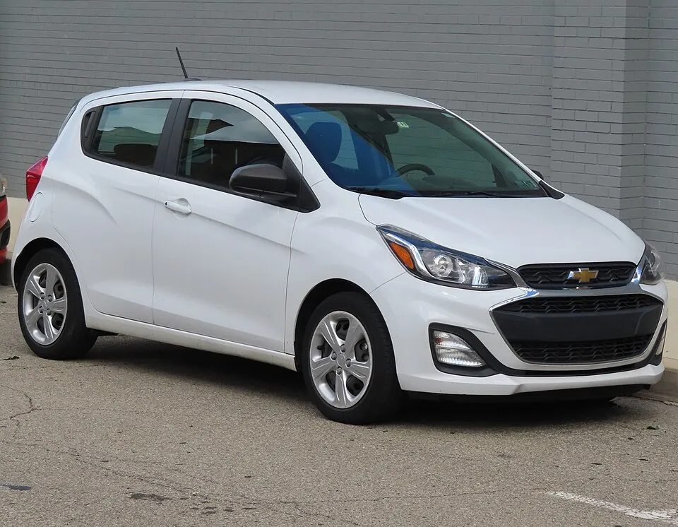 2020 Chevrolet Spark LS, front right, 09-07-2024, photographed in United States